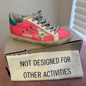 Golden Goose Superstar Sneakers Bright pink and teal 37